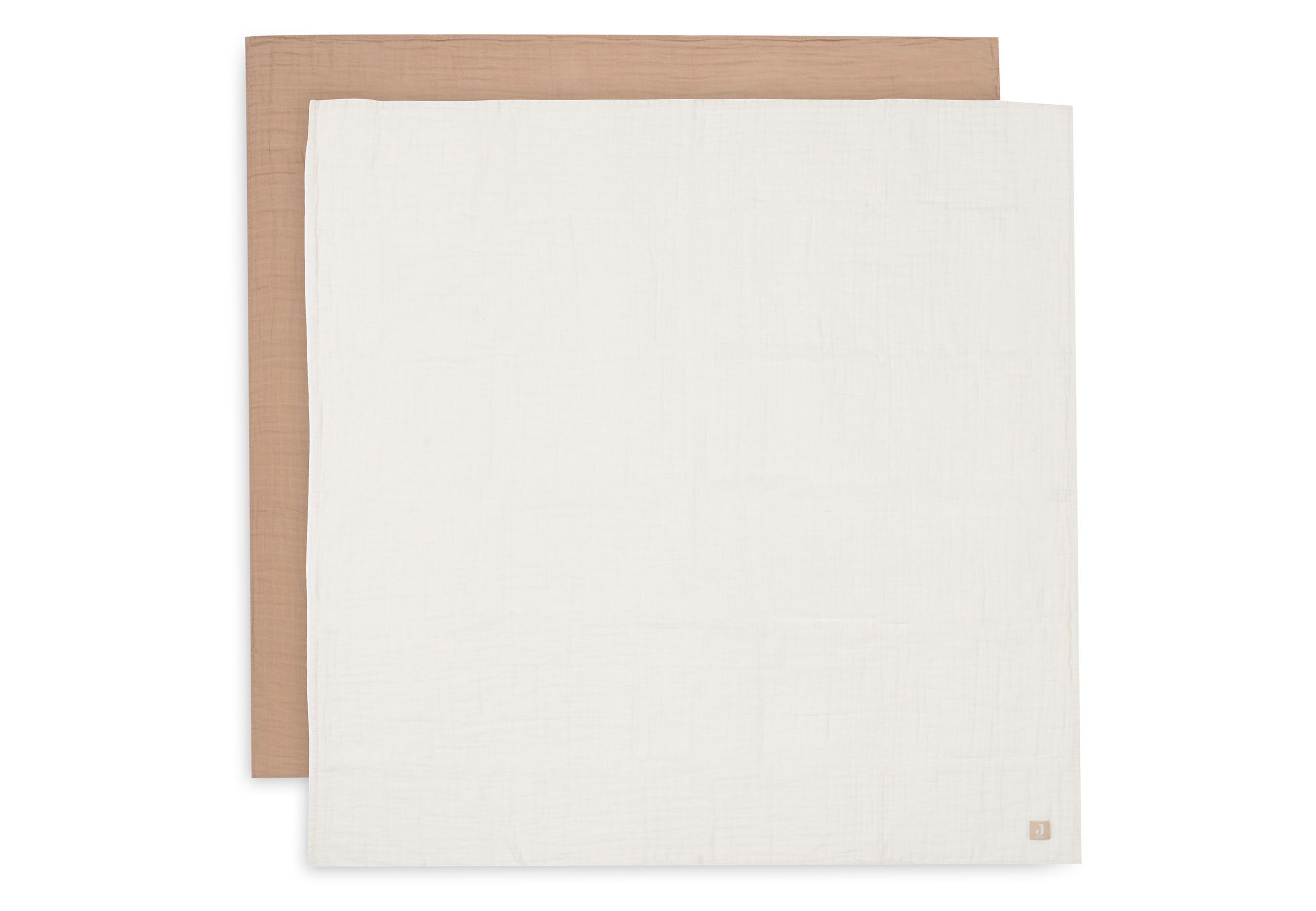 Mullwindeln Basics braun weiß Baumwolle