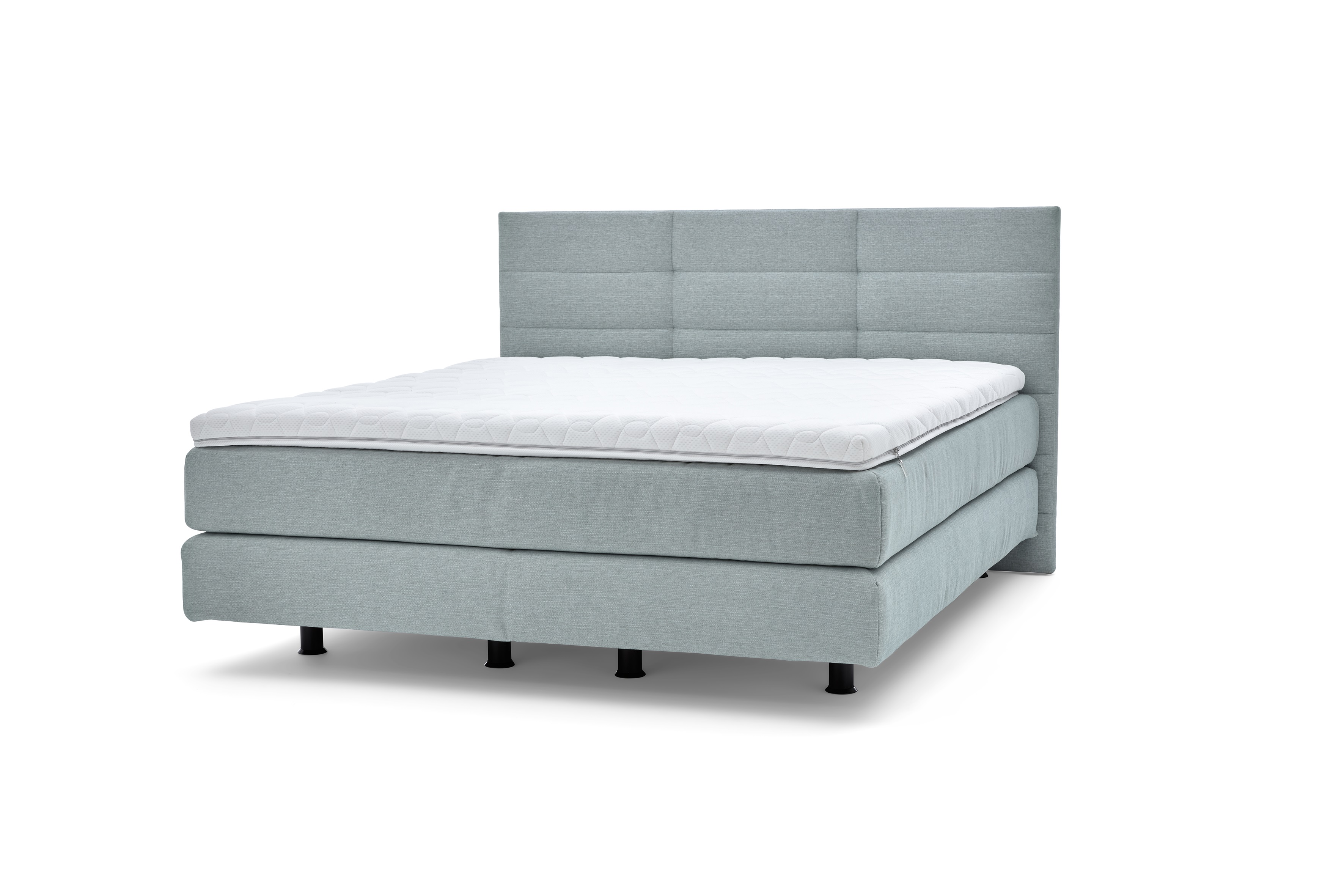 Box spring letto Elias tessuto menta