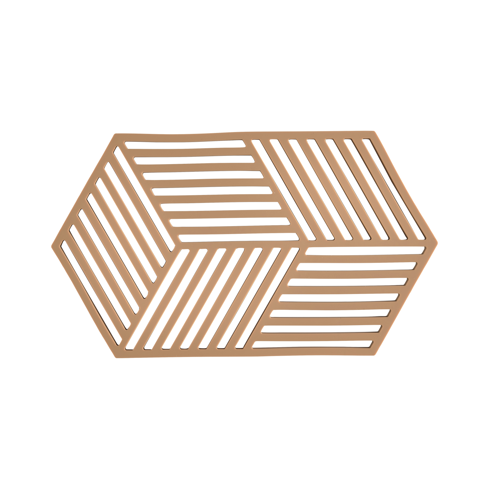 Untersetzer Hexagon natur Silikon
