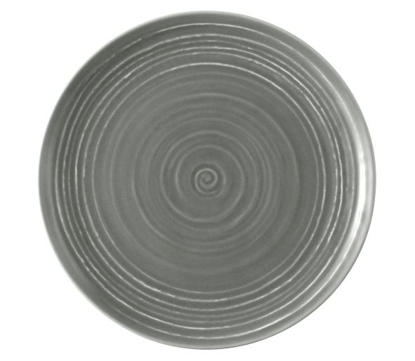 Frühstücksteller TERRA grau