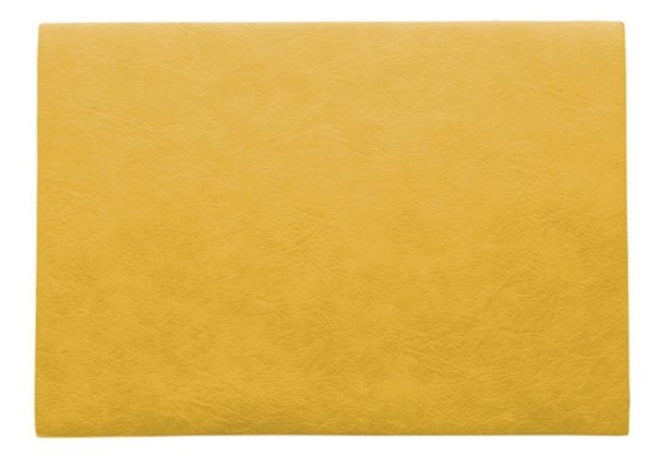 Tischset Vegan Leather gelb PU