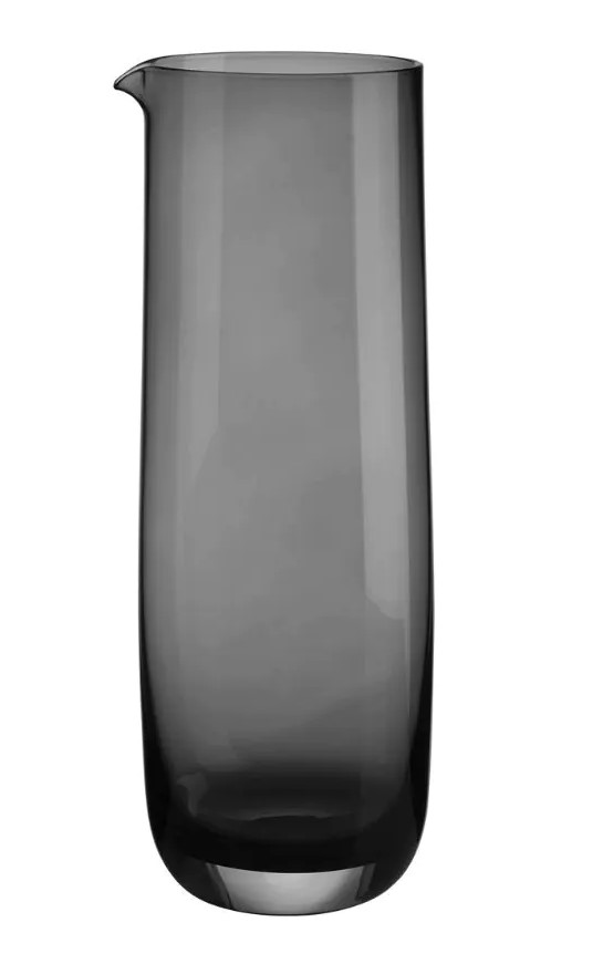 Karaffe Sarabi grau glänzend Glas