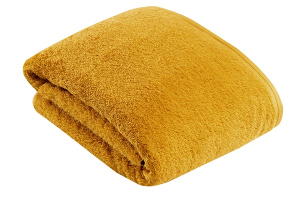 Badetuch Vegan Life gelb Frottee