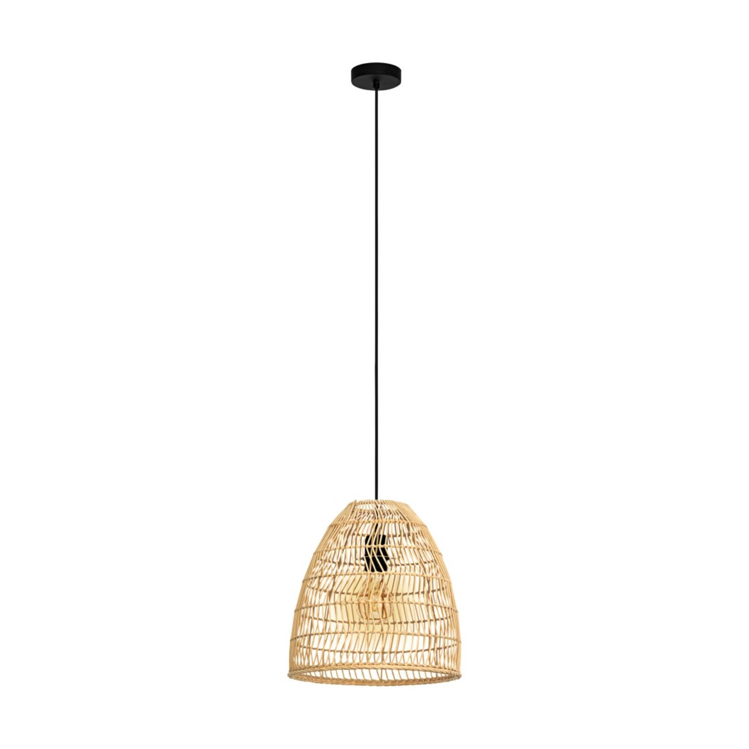 Lampada a sospensione Roomio No.9805 in rattan naturale