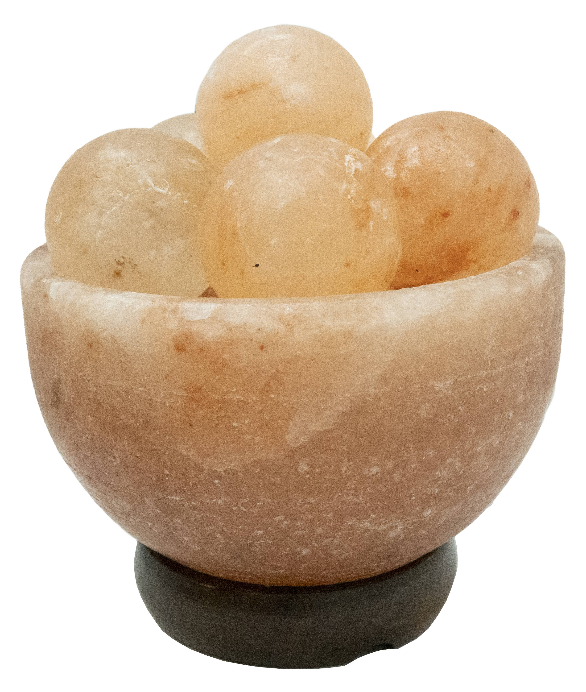 Tischleuchte Stone orange Salzkristall