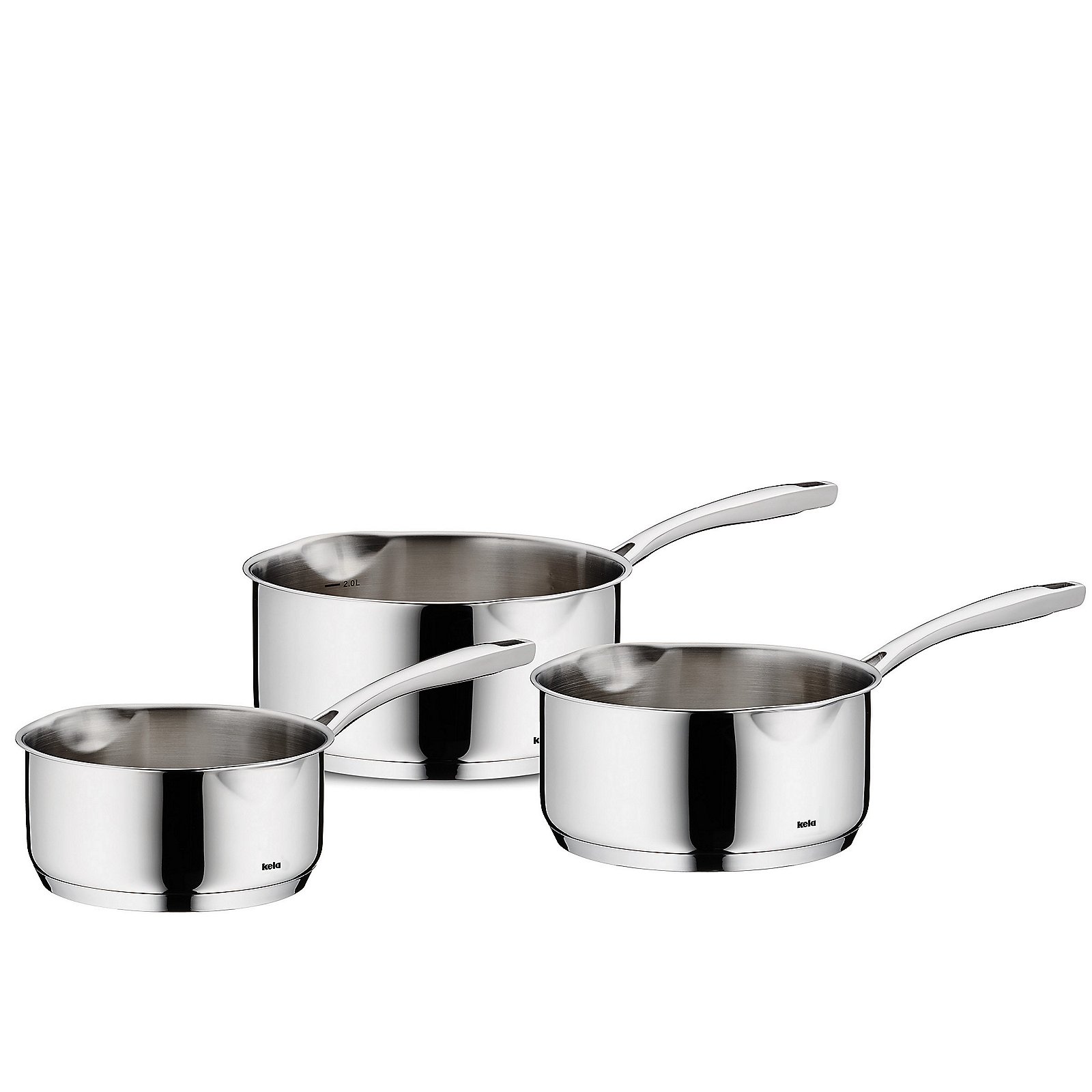 Set di pentole Flavoria in acciaio inox argento lucido 18|10
