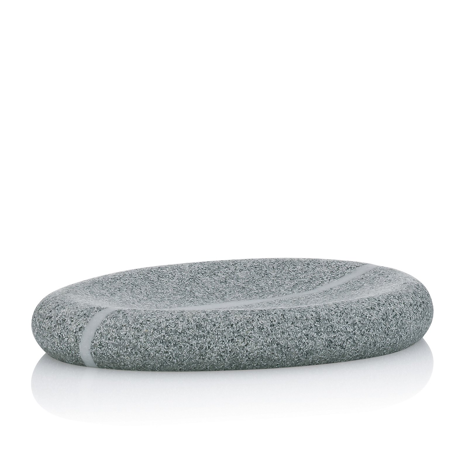 Seifenschale Talus grau Polyresin