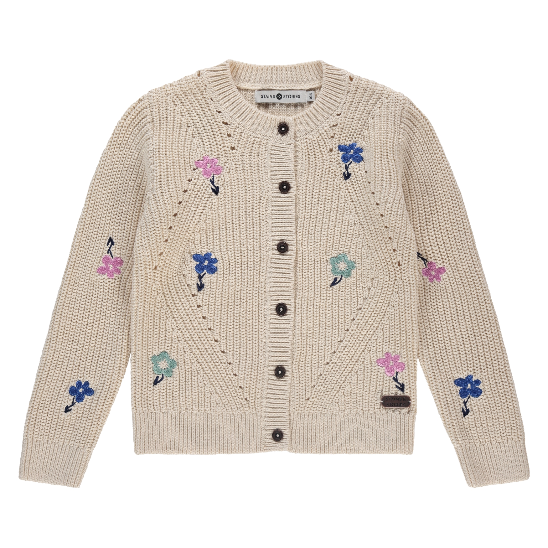 Maglia bambina Stains and Stories in cotone beige