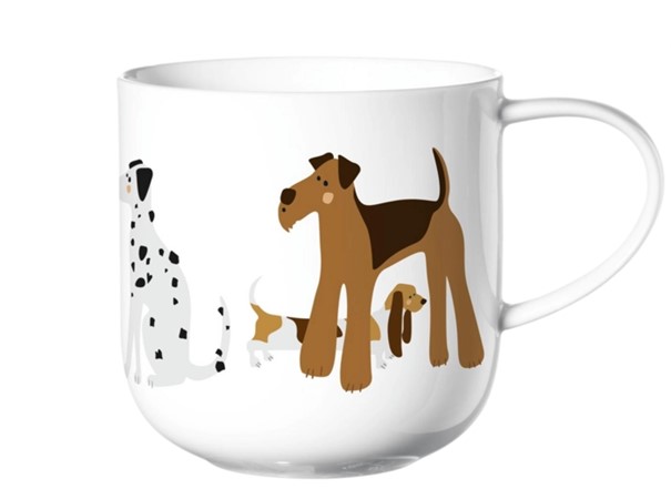 Henkelbecher Coppa Motiv glänzend Fine Bone China