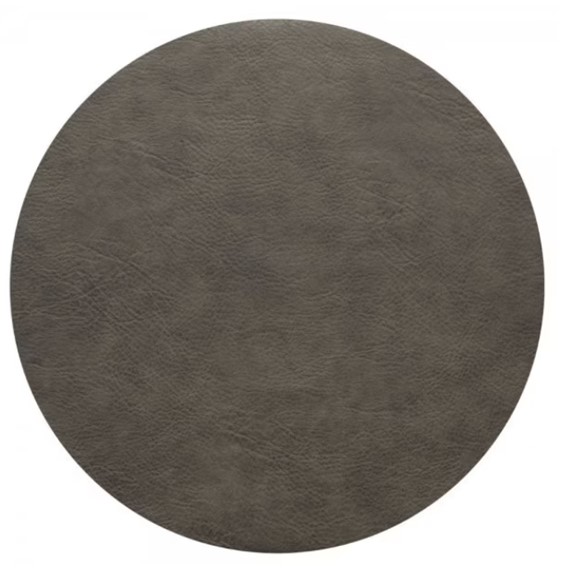 Tischset Vegan Leather grau matt PU
