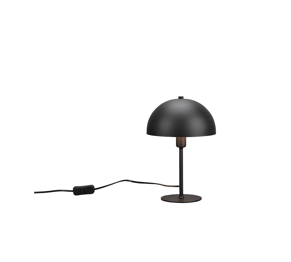 Tischleuchte Nola  schwarz matt Metall