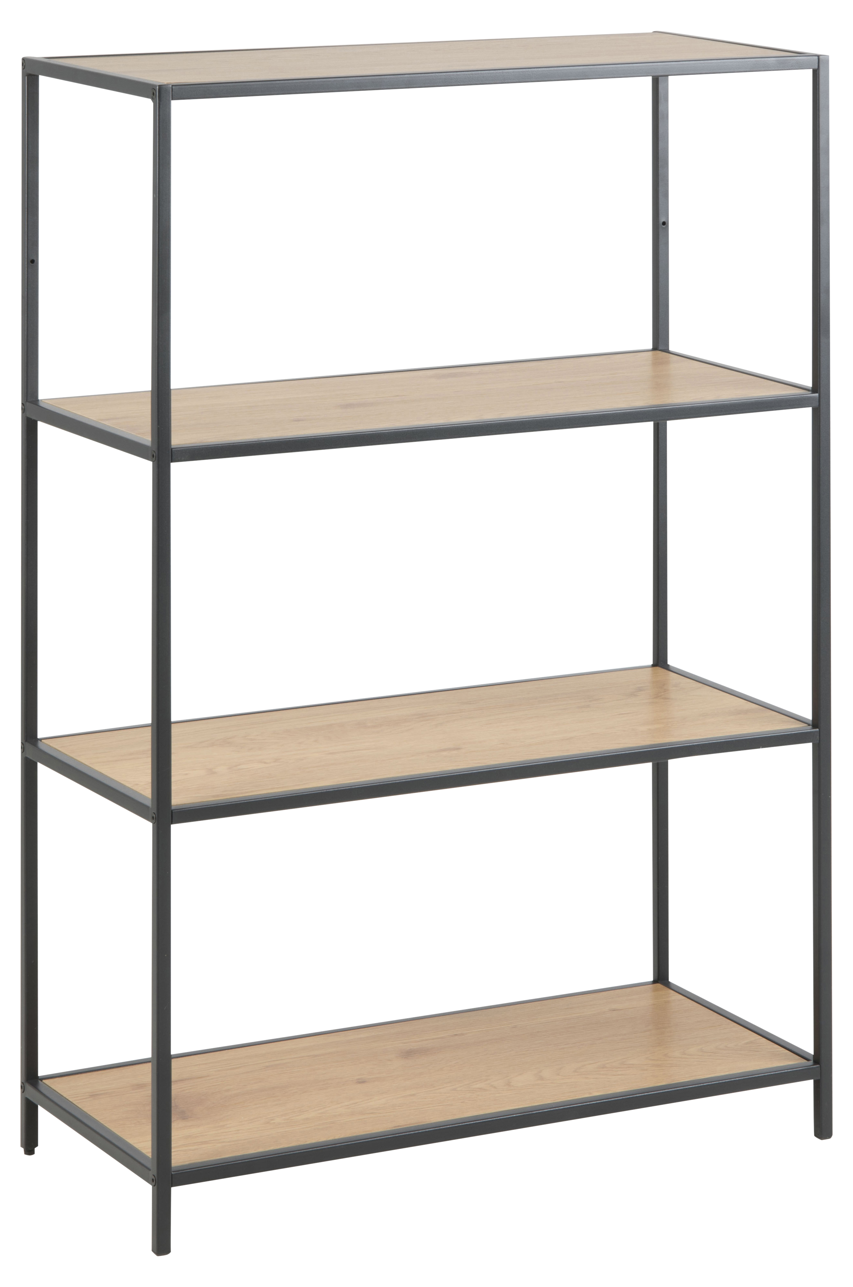 Regal Seaford Wildeiche Metall