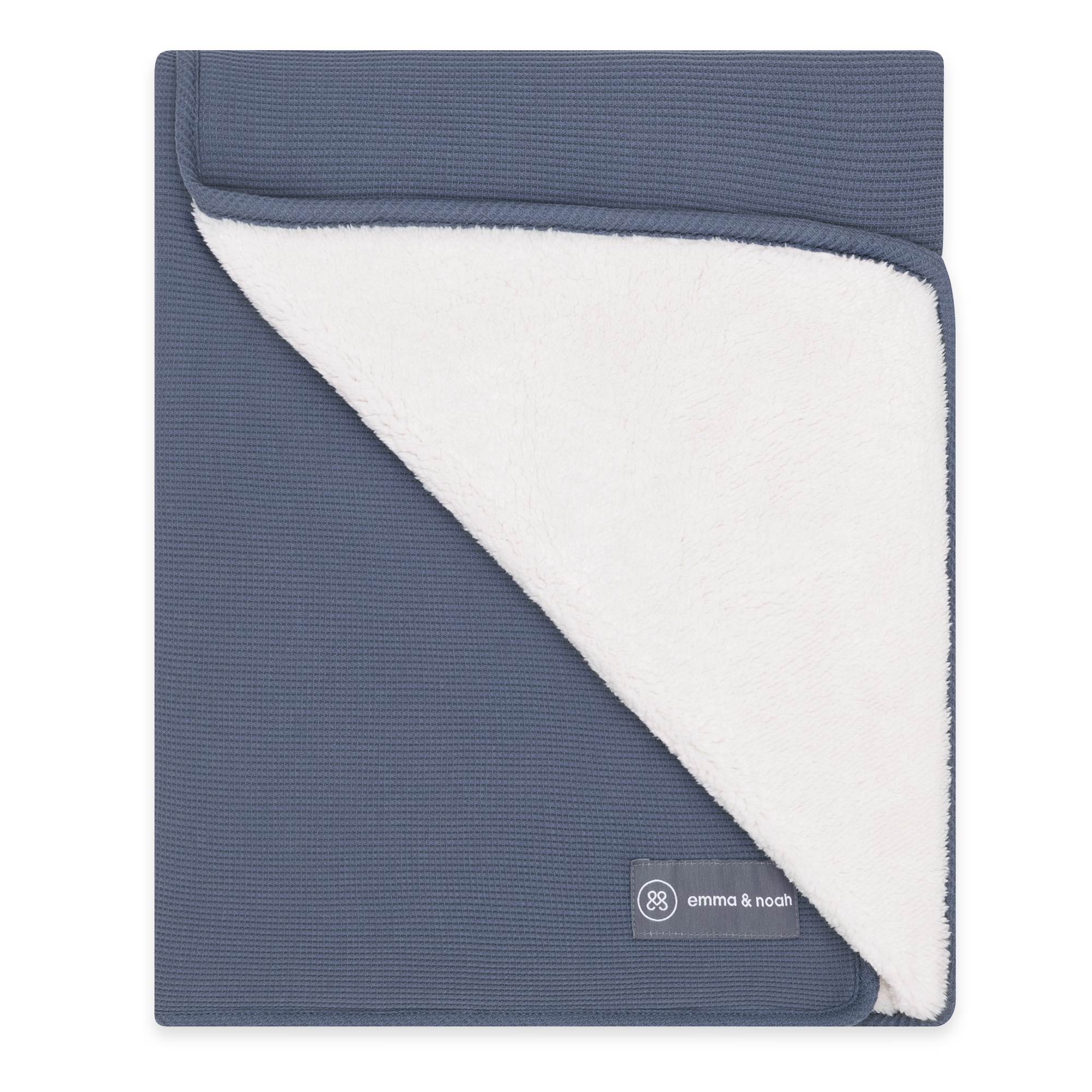 Emma & Noah, coperta in cotone blu