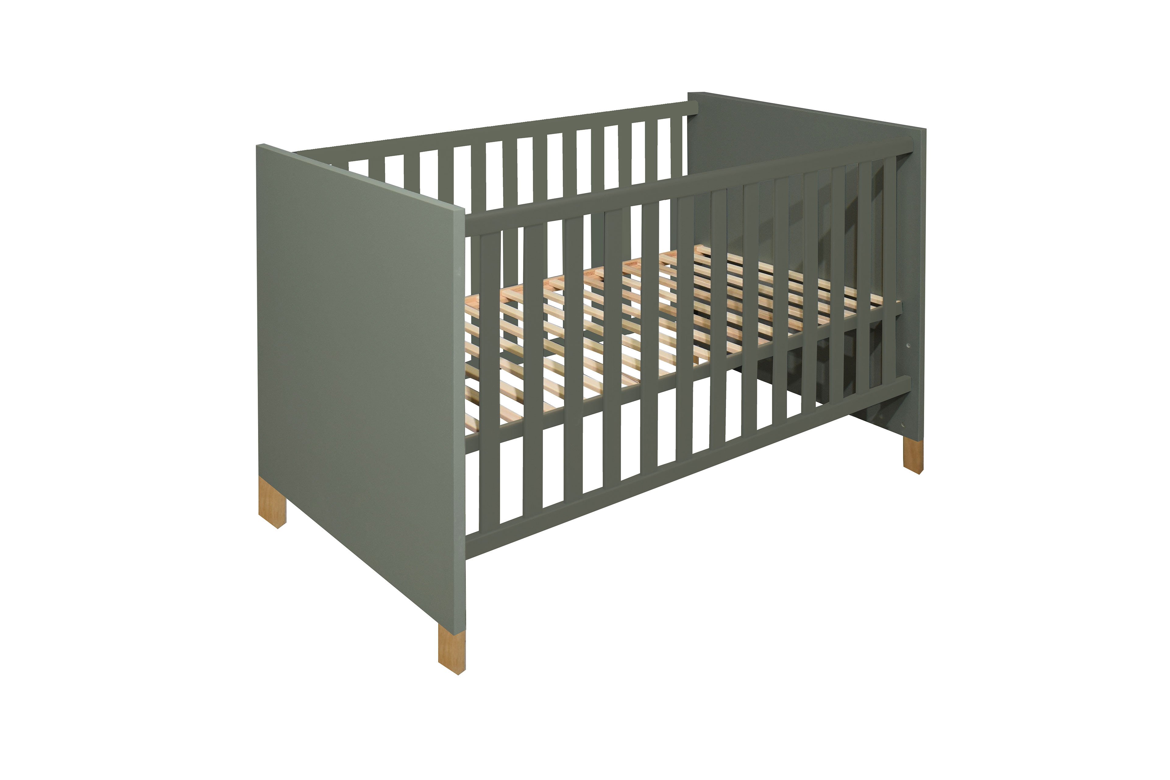 Babybett Oli grün Holz