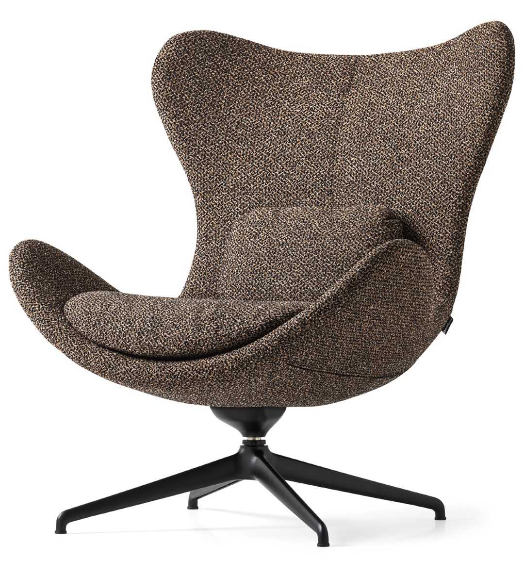 Drehsessel Lazy braun Stoff