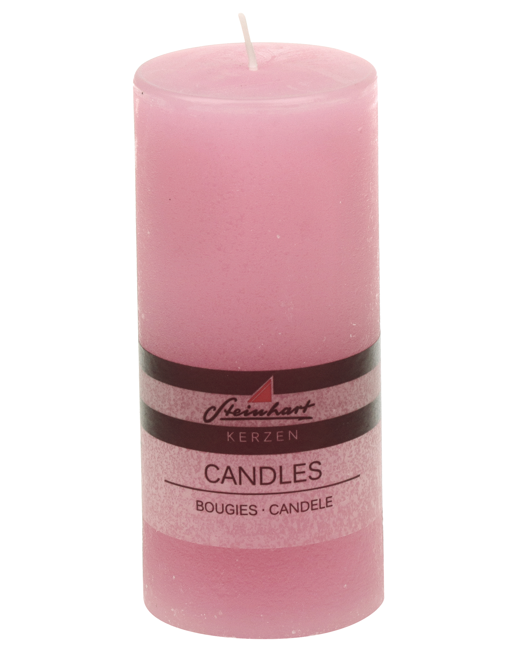 Kerze Raureif Pink Wachs