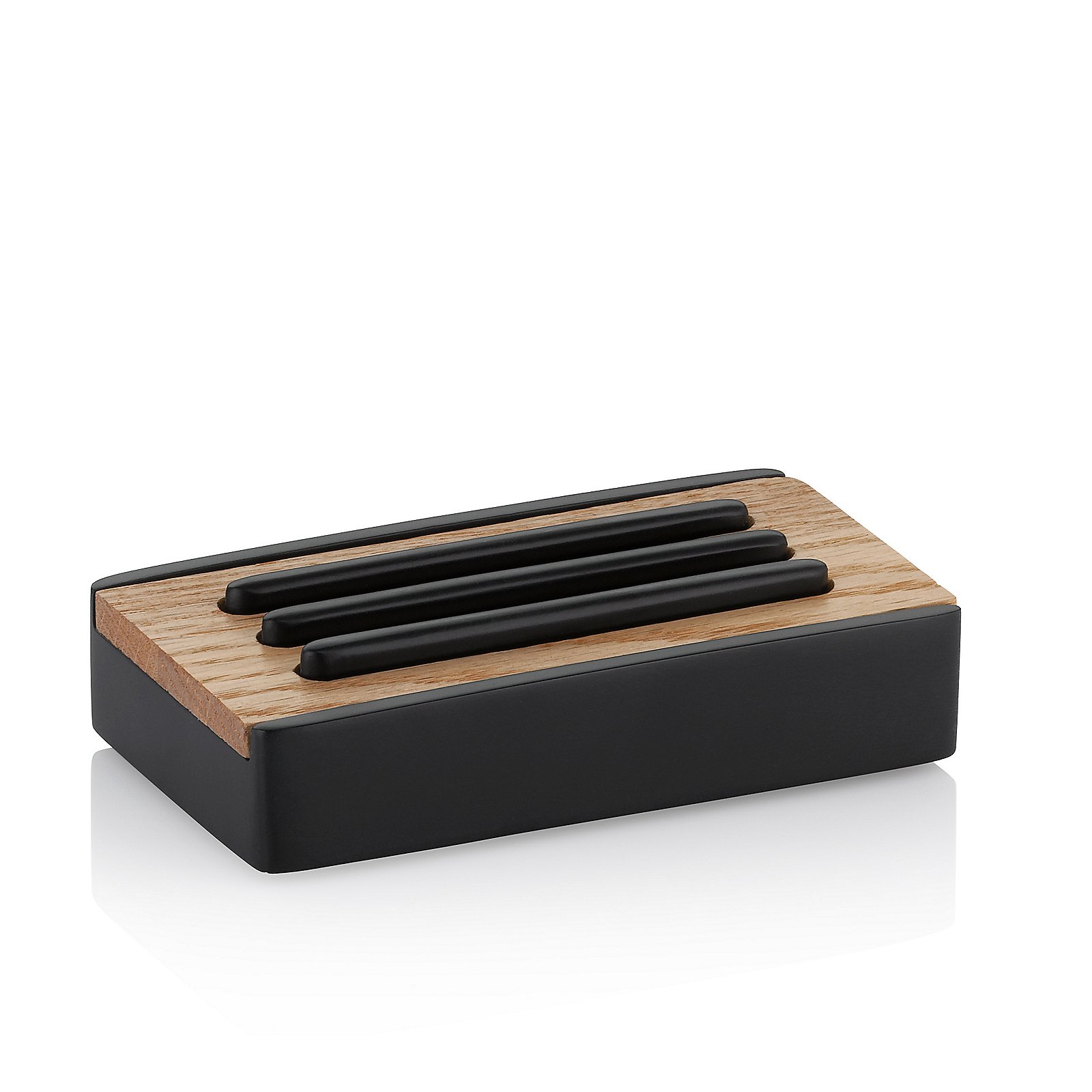Seifenschale Cube schwarz Polyresin