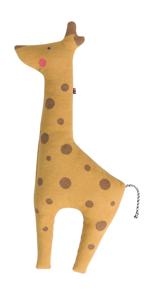 Cuscino imbottito giraffa gioiello oro cotone viscosa