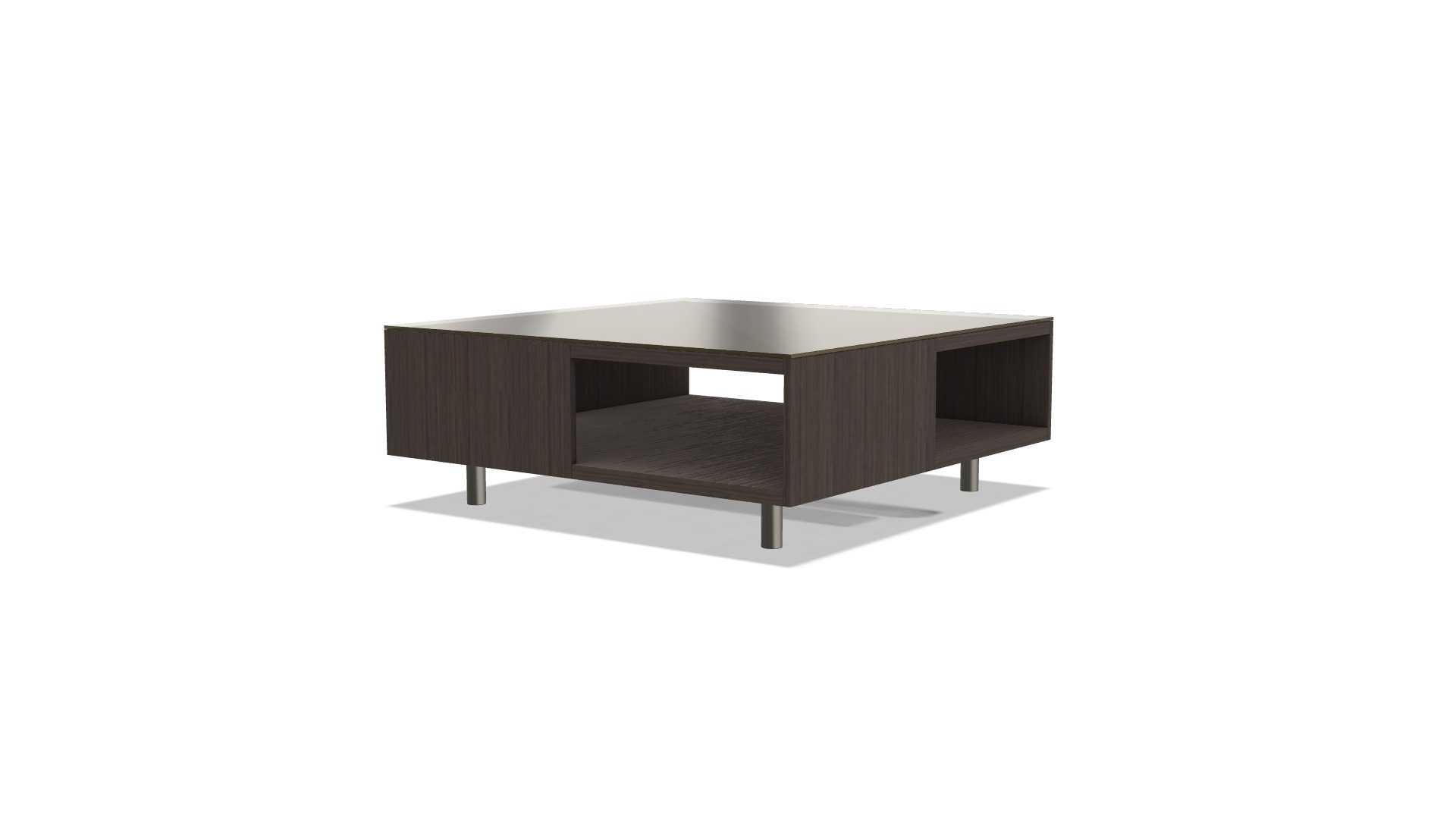 Couchtisch Union grau Holz Metall