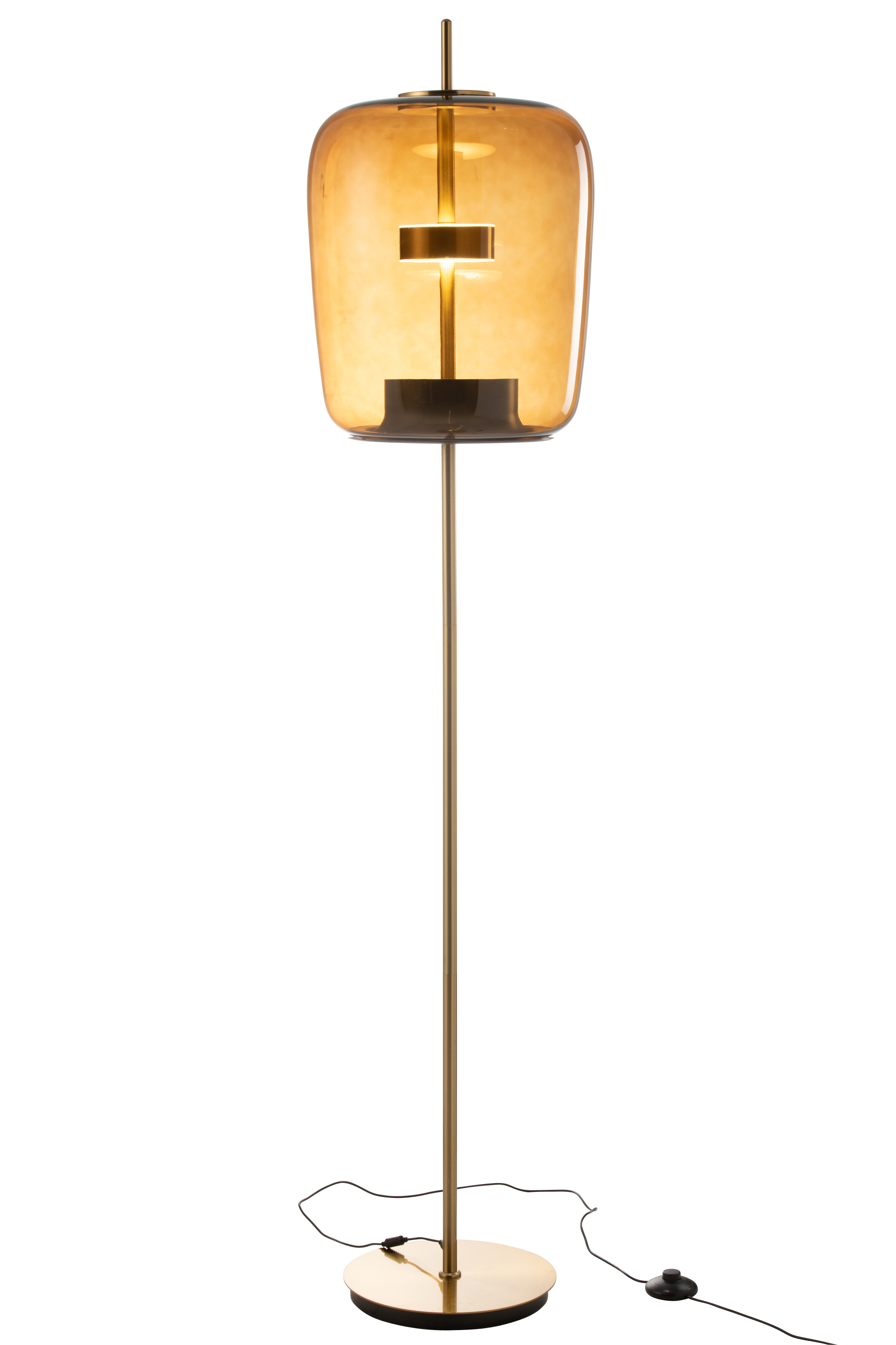 Stehlampe Omar LED Glas braun