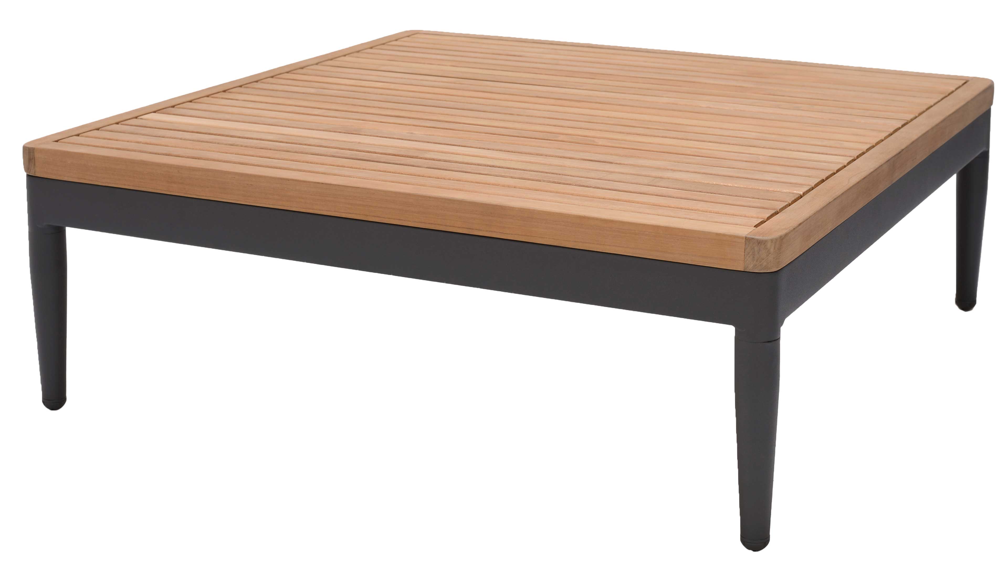 Outdoor Couchtisch Topaz braun Holz Aluminium