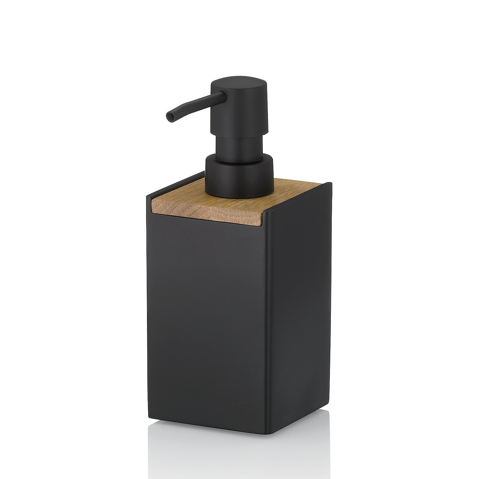 Seifenspender Cube schwarz Polyresin