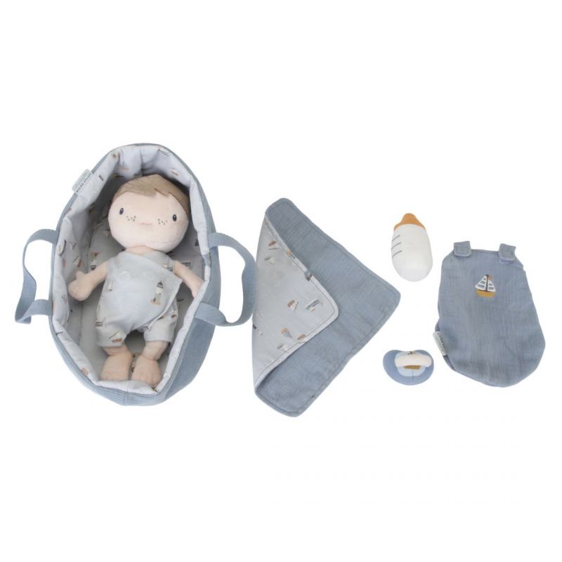 Baby Puppe Jim Little Dutch blau Baumwolle Polyester