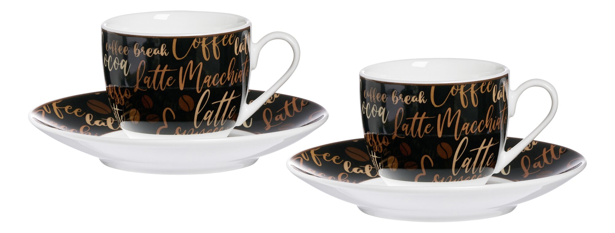 Set espresso AROMATICO Nero|Marrone