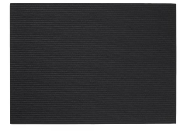 Tischset Sisal Rough Placemats schwarz matt PU