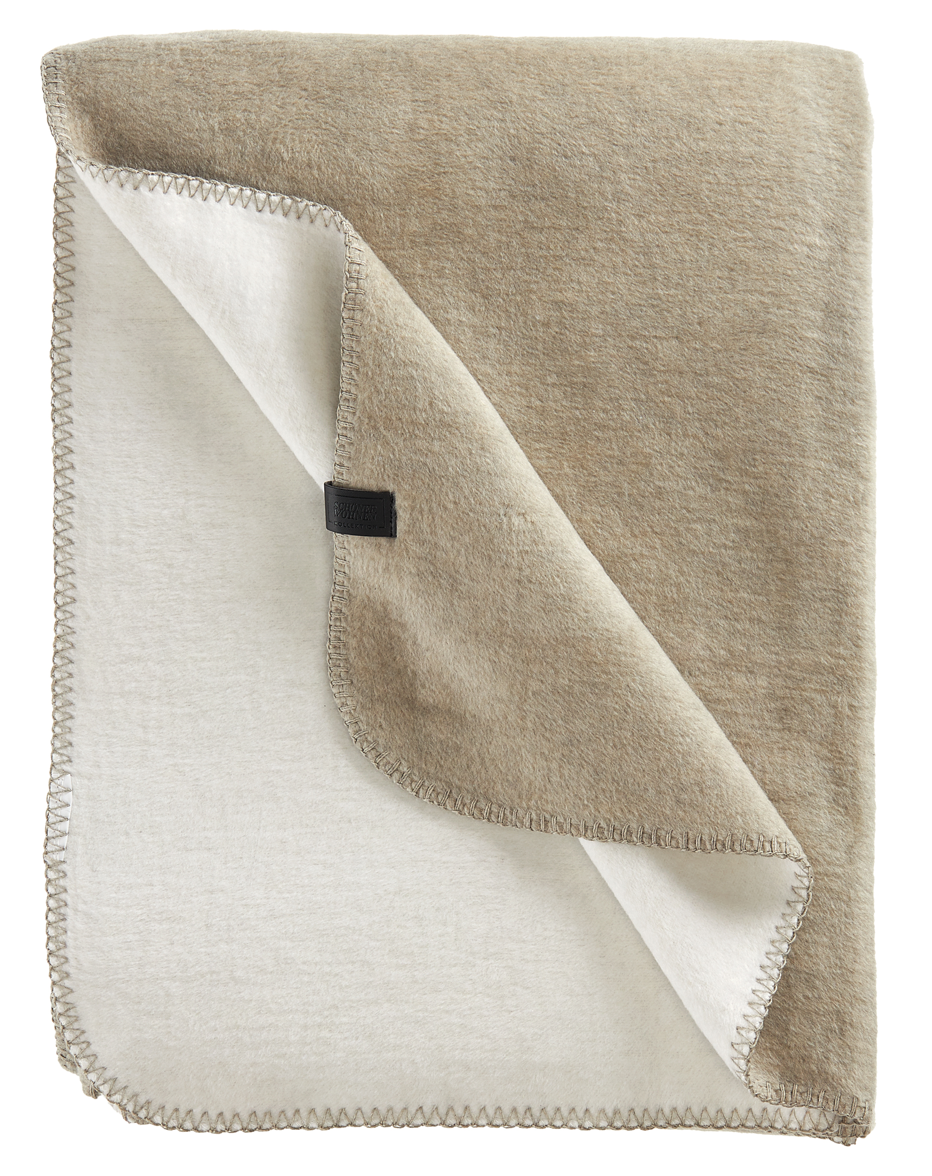 Plaid Pebble beige Polyester Baumwolle