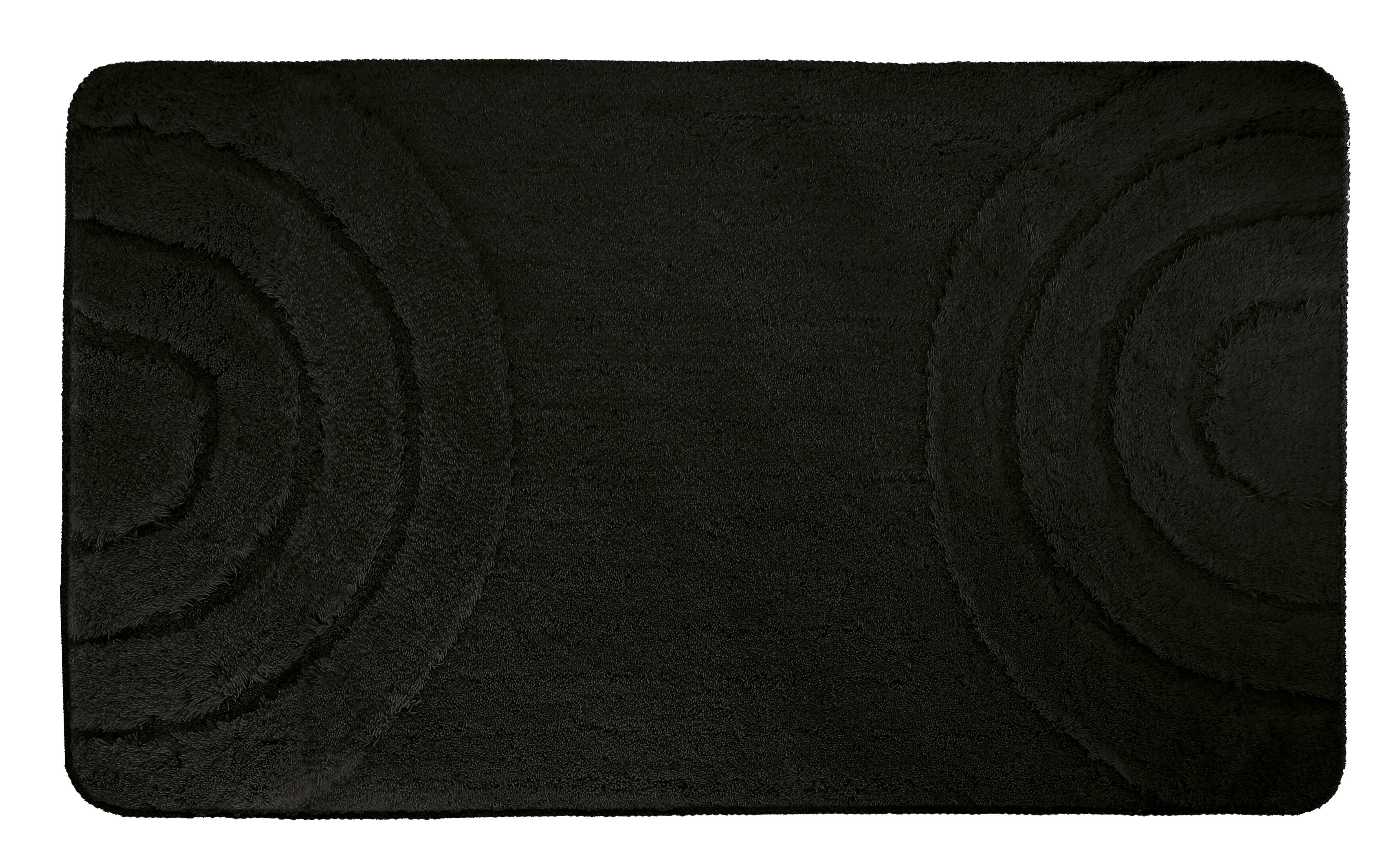 Tappeto da bagno Bow nero in poliacrilico
