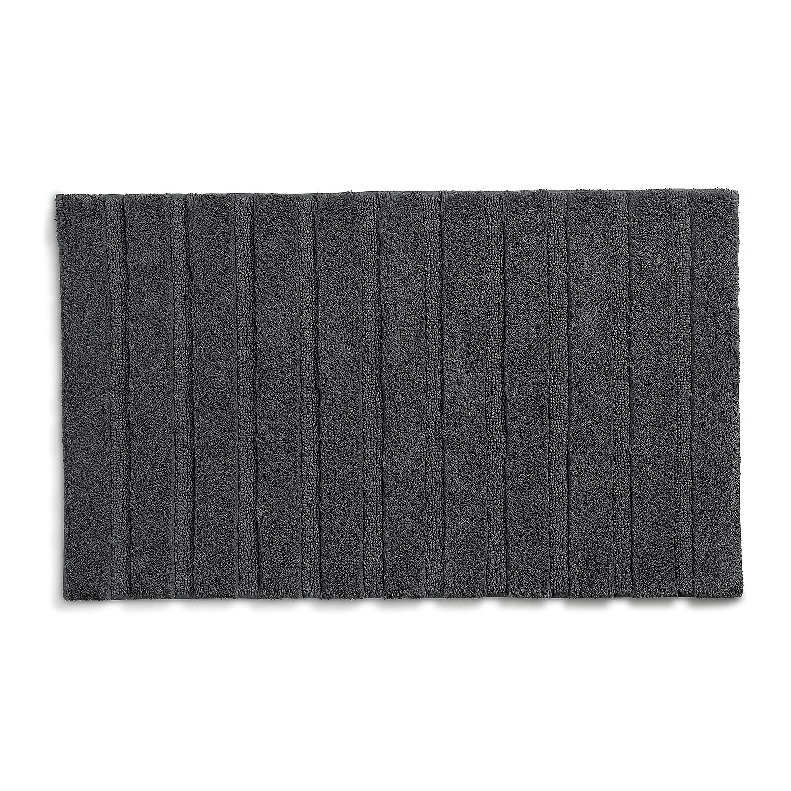Badematte Megan granitgrau 100% Baumwolle