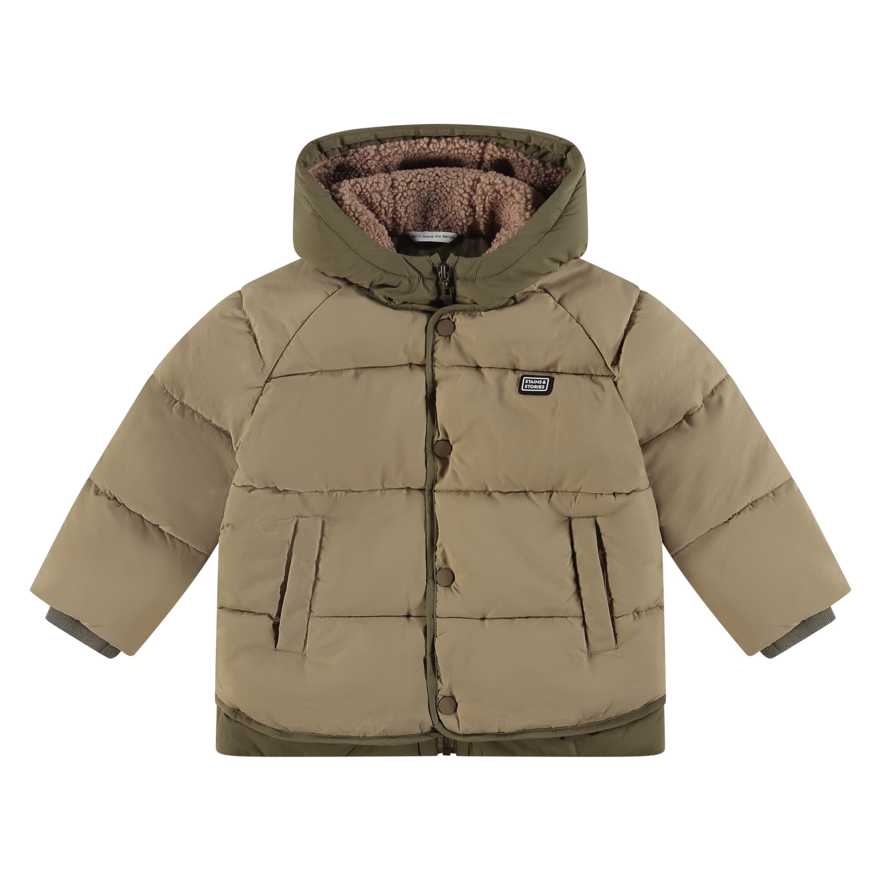 Giacca invernale Boys Stains and Stories marrone poliammide
