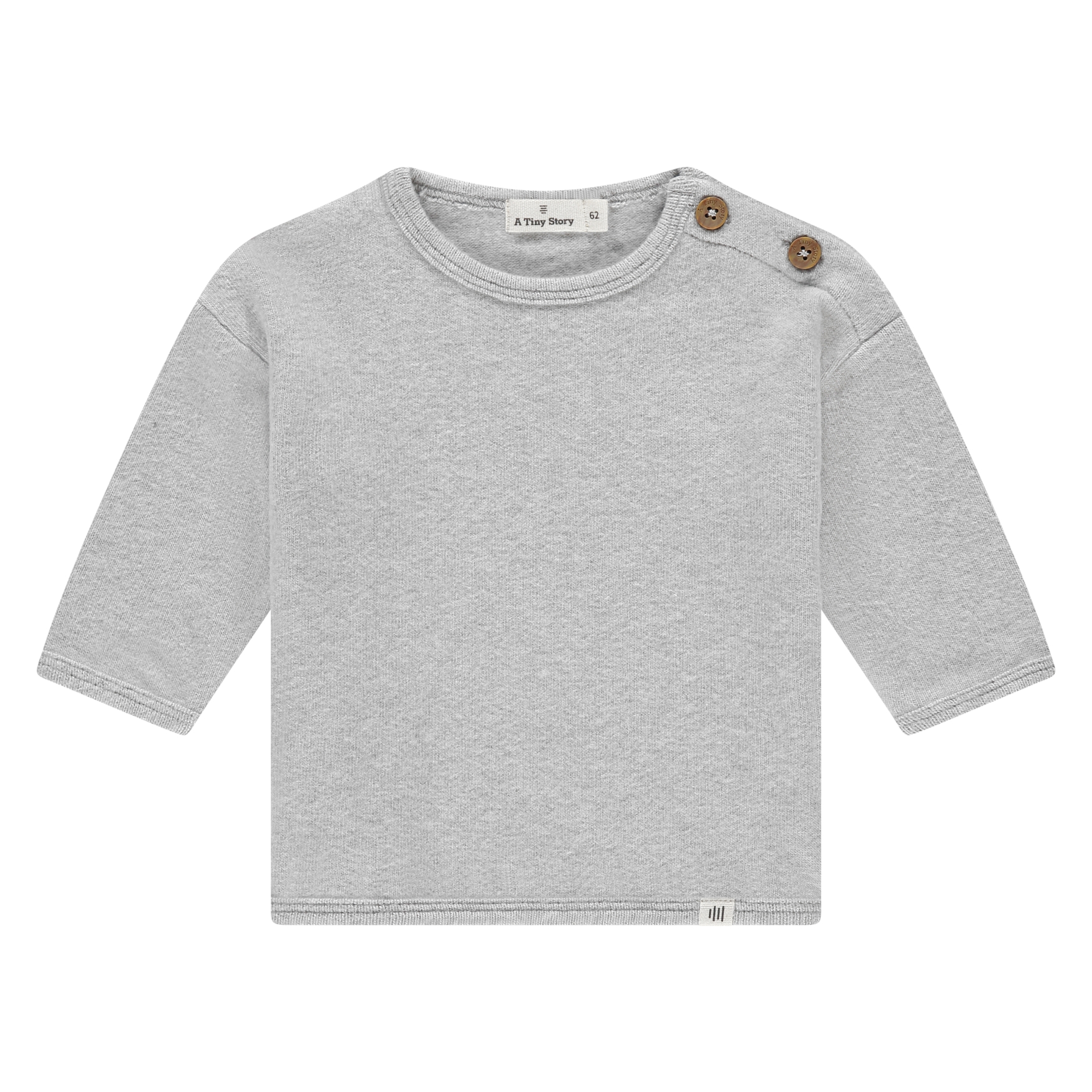 Pullover Baby A Tiny Story grigio cotone modal spandex