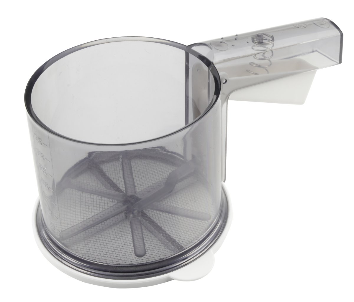 Setaccio per farina a una mano ABS grigio classico