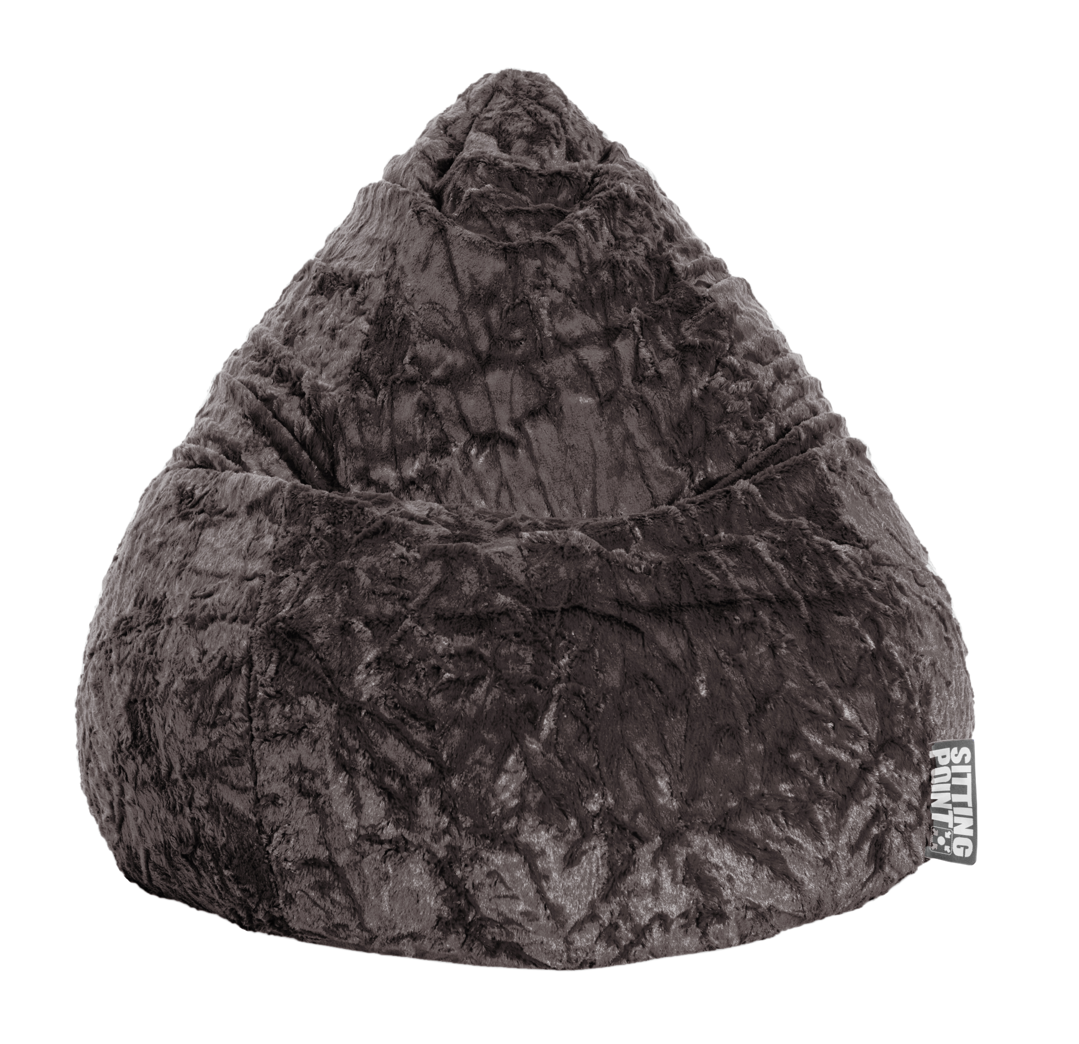 Sitzsack Fluffy anthrazit Stoff