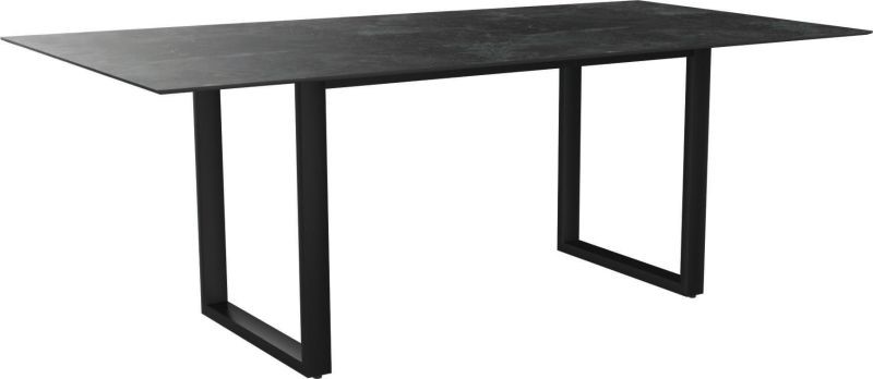Outdoor Tisch schwarz HPL Aluminium