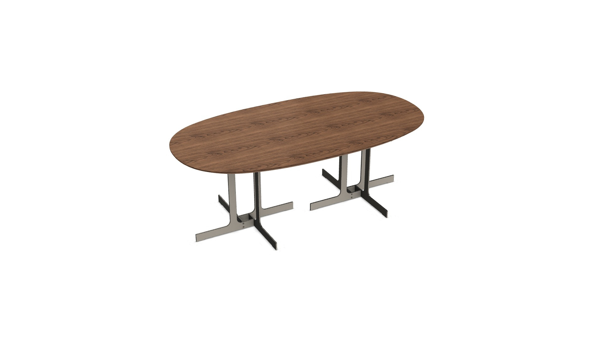 Tisch Nell braun Holz Metall
