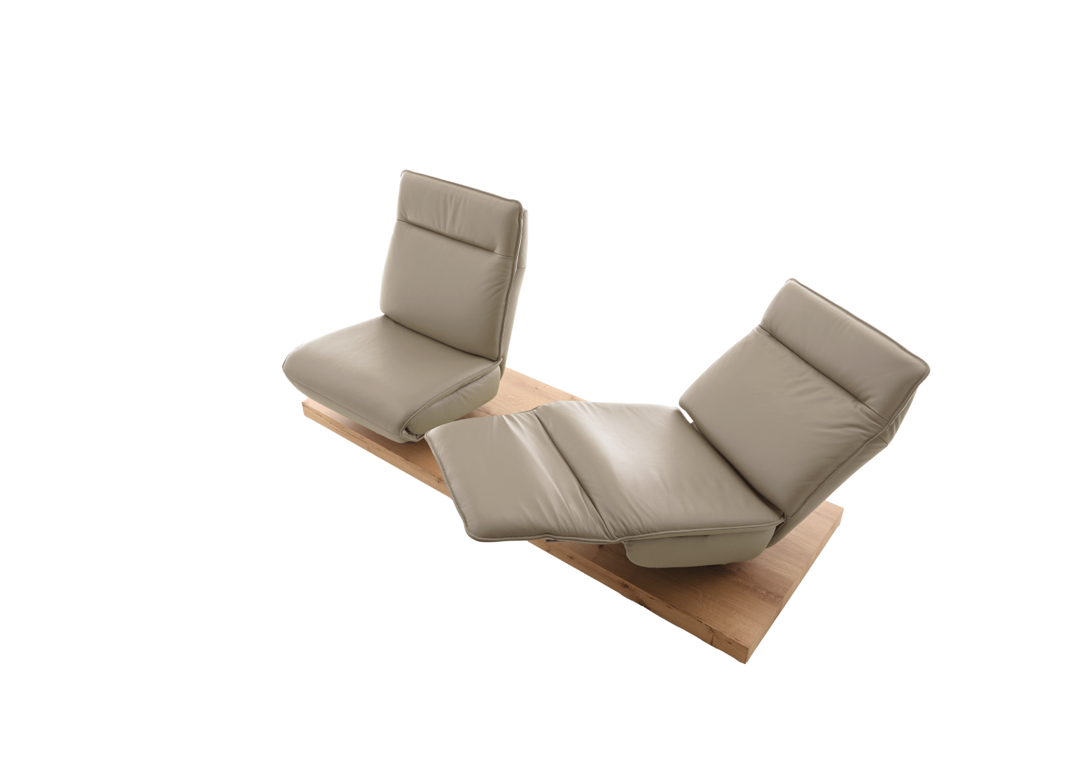 2-Sitzer Liege Evino beige Leder