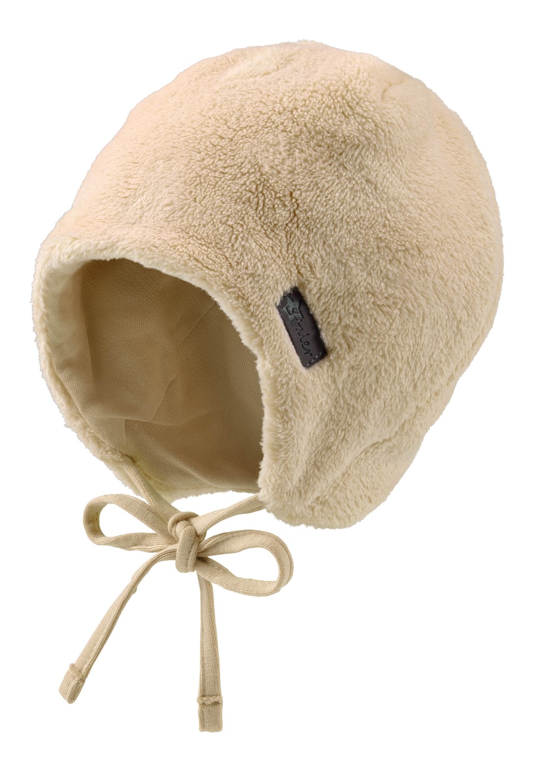 Cappello bambino in pile beige unisex