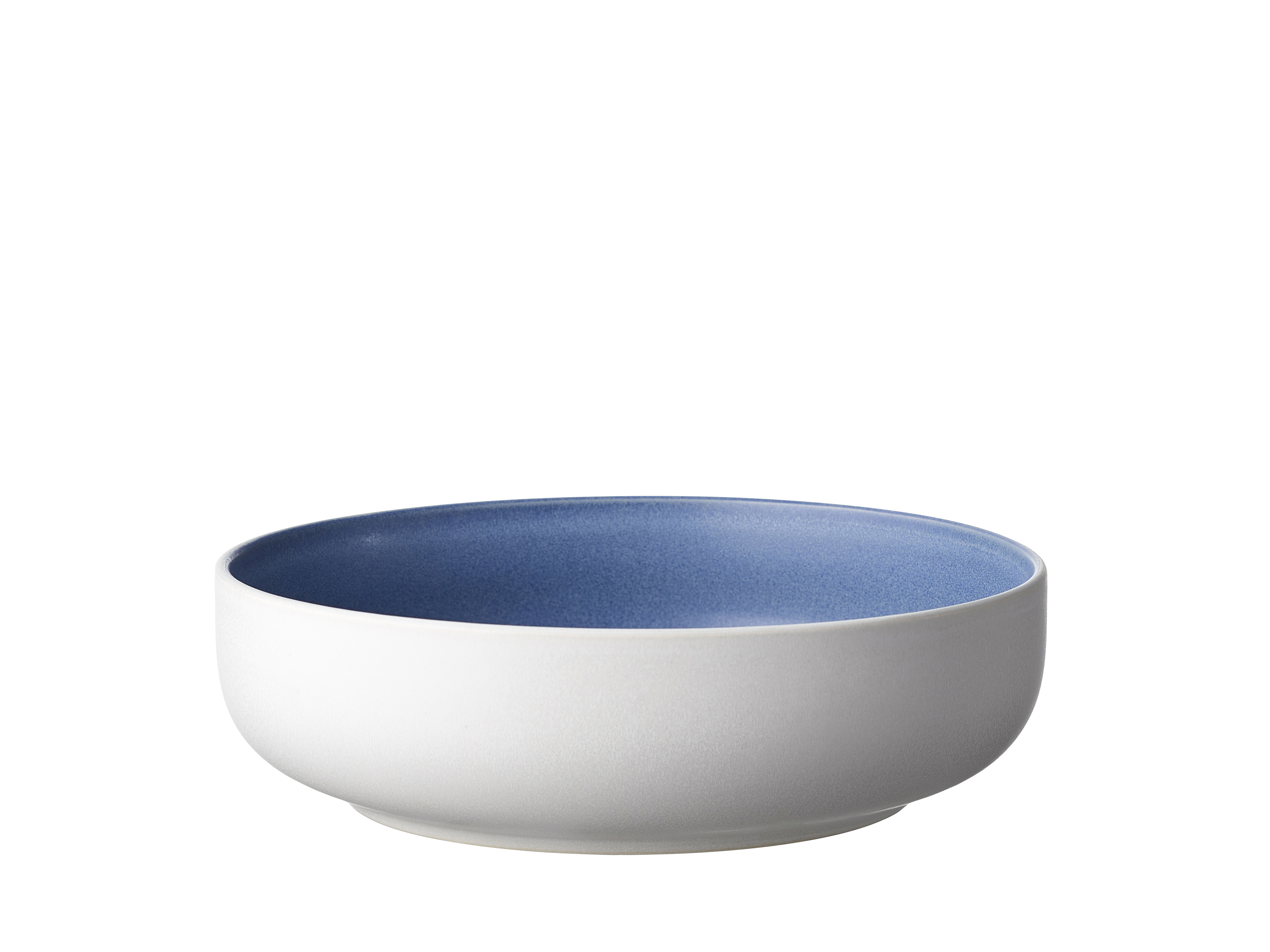Piatto pasta North 19cm Gres bianco opaco/fiume opaco