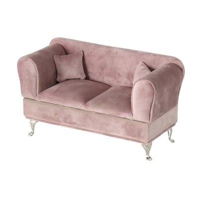 Scatola per gioielli Canape mix di materiali rosa scuro