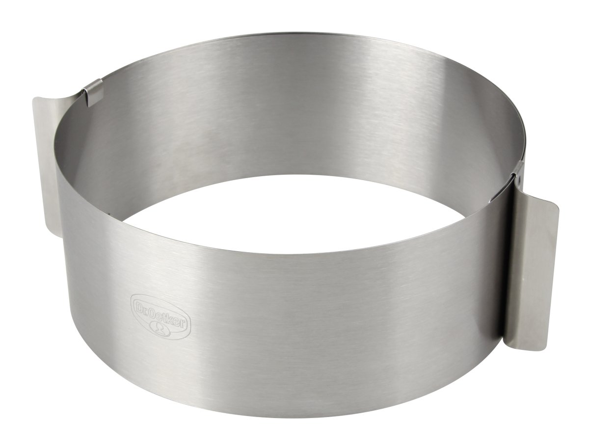 Anello per torte, argento regolabile Acciaio inossidabile - 18/10 / AISI 304