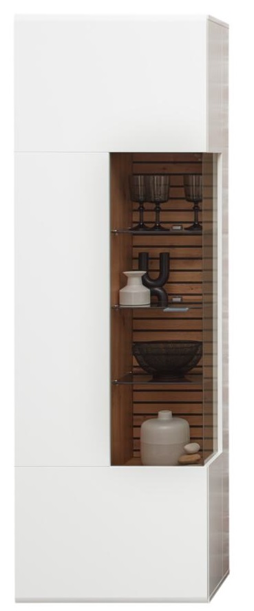 Vitrine Fresno weiß Eiche