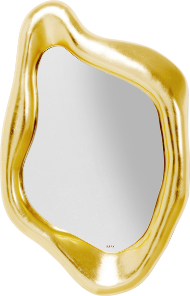 Spiegel Hologram gold Holz Glas