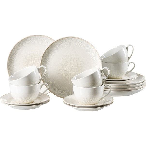 Cara Kaffeeservice-Set Keramik creme