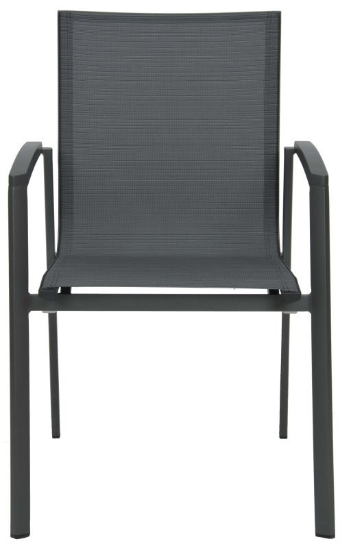 Outdoor Stapelstuhl NewTop grau Aluminium Textilene
