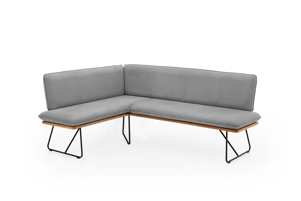 Eckbank Leonie Leonie grau Microfaser