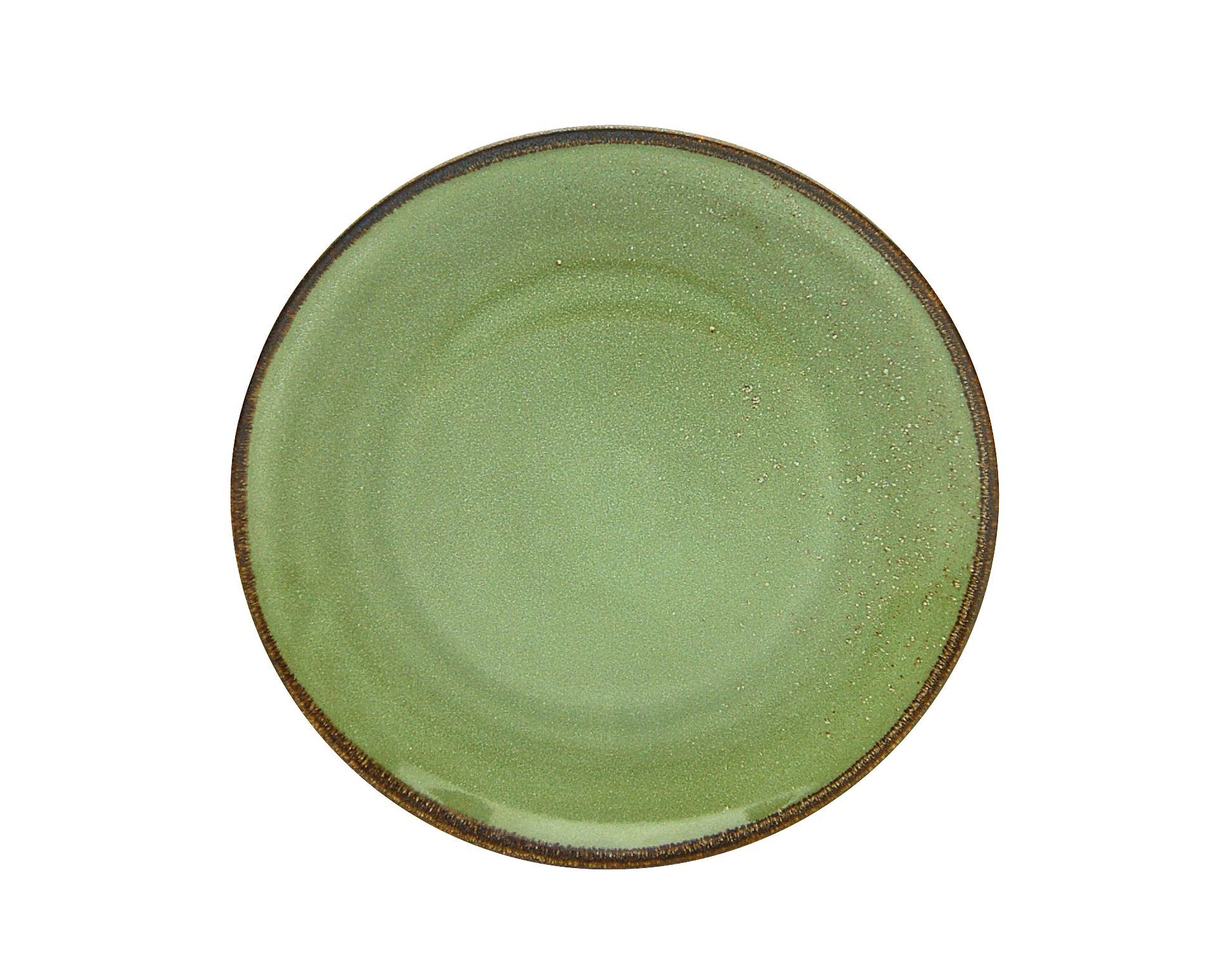 NATURE COLLECTION Piatto da portata verde L27/H3,5/D27cm