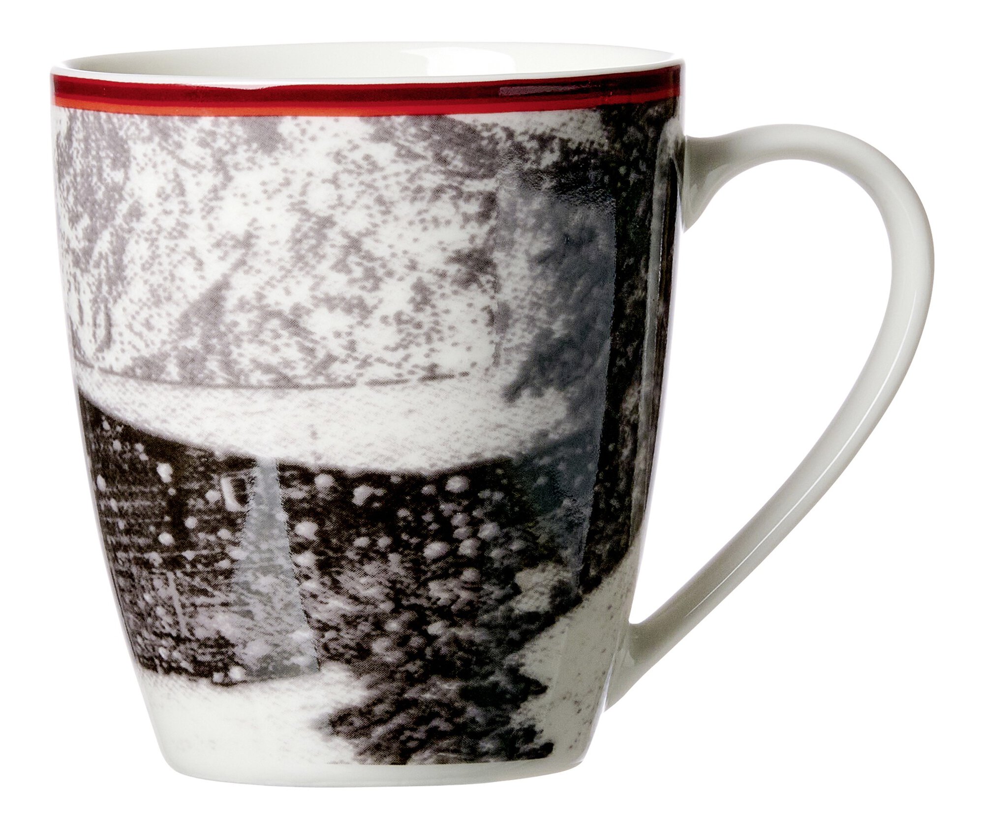 Tazza HÜTTENZAUBER Bianco|Grigio|Rosso